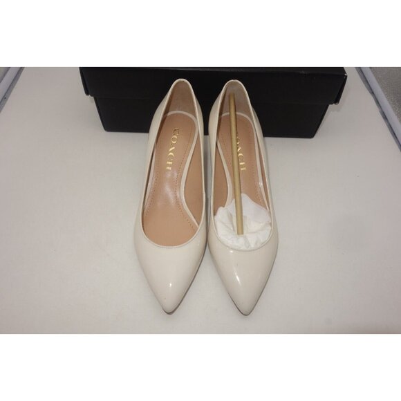 Coach Sloane Chalk Patent Leather Pumps - Picture 4 of 11